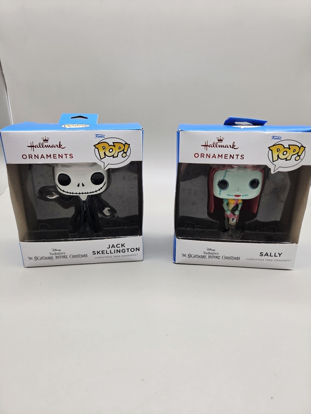 Hallmark Funko Pop! Ornaments, Jack Skellington & Sally, NIB